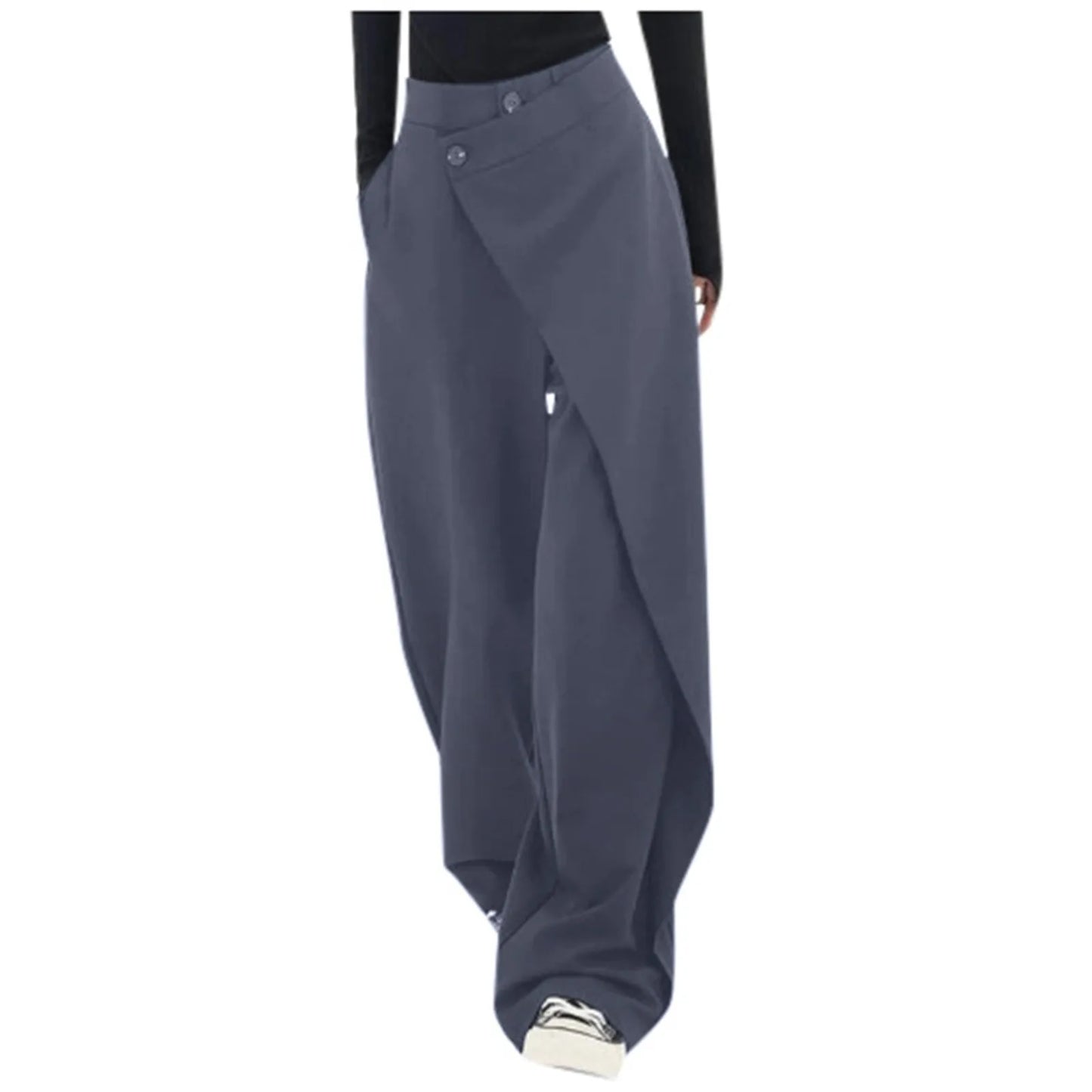 Asymmetrical Wrap Trousers