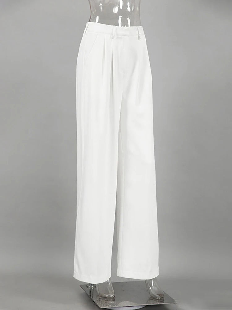 Tailored Wide-Leg Trousers